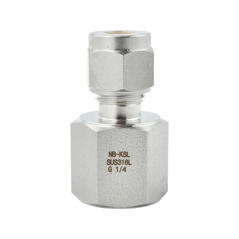 316L roestvrijstalen compressiefitting manometerconnector