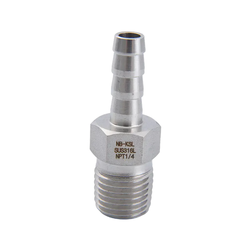 Pagodeconnector van 316L roestvrij staal met externe draad