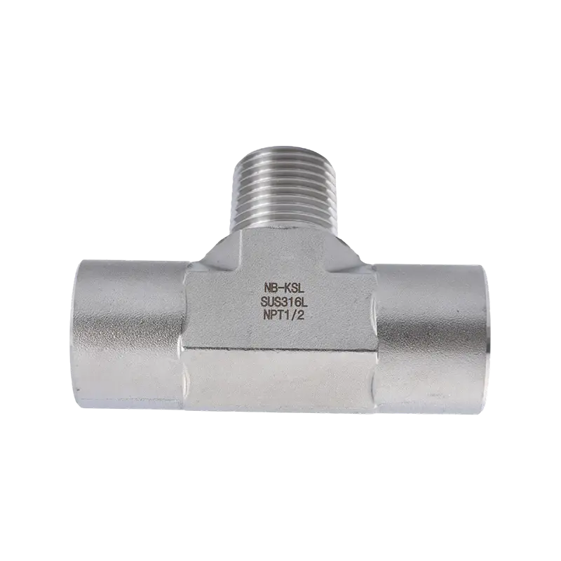 T-connector met binnen- en buitendraad